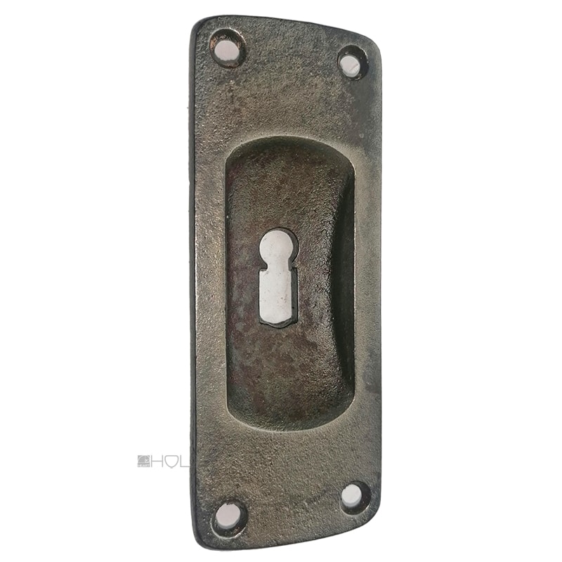 Griffmuschel Jugendstil Avantgarde Gusseisen Türgriff 12 cm