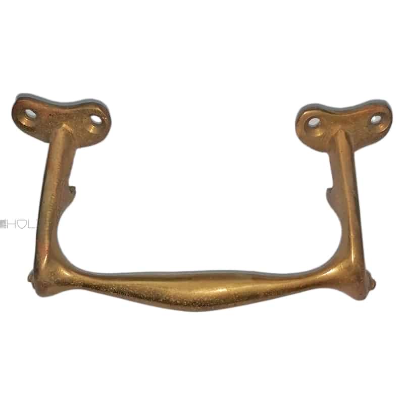 Schubladengriff Jugendstil Messingguss alt antik Kommode 97mm