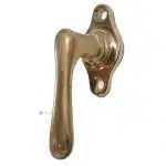 Fenster Halbgriff Jugendstil Messing Fenstergriff 67/36/43