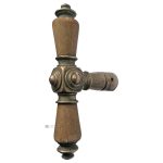 Fensterolive antik Würfel Kreis Horn alt 113mm 9er Rund