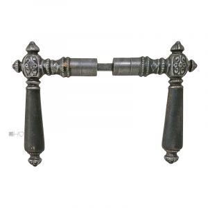 Türdrücker antik Türklinken Eisen Perle Blüte alt 19.2mm 8er Vk