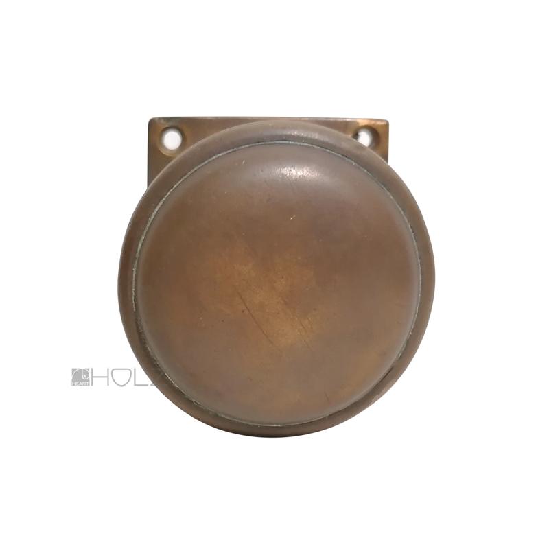 Jugendstil Türknauf Messing alt Avantgarde antik großer Türgriff 59 mm