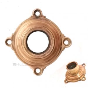 Drückerrosette antik Messing Hülse alt Rosette für Türdrücker 17.9 mm
