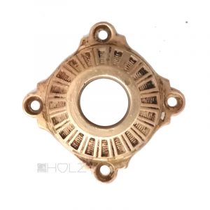 Drückerrosette antik Messing alt Tür Rosette Strahlen Türklinke 17.6 mm