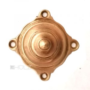 Jugendstil Drückerblende antik alt Rosette für Türdrücker Messing Abdeckung