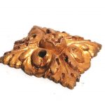 Bronze feuervergoldet Möbel Applikation Akanthus Beschlag antik 4 cm
