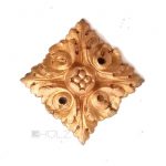 Bronze feuervergoldet Möbel Applikation Akanthus Beschlag antik 4 cm
