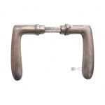 Bauhaus Türdrücker antik Messing vernickelt silber Türklinken 8er Vk