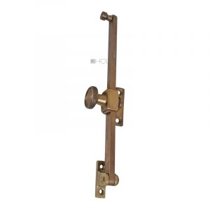Fenster Führung Oberlicht Schiene Kippfenster Messing alt 28cm