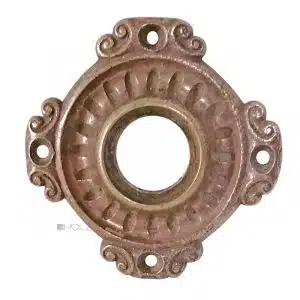 Drückerrosette Tür antik groß alt neobarock Haustür 20.4mm