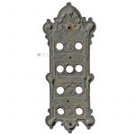 Haus Klingel antik Bronze Platte Gründerzeit alt 25cm