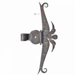 Tür S-Band antik geschmiedet alt Zierband 37cm 21er Dorn