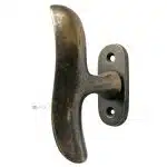 Fensterolive alt Fenstergriff Welle Messing patiniert 98/60/43