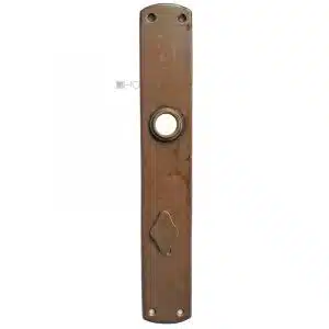 Tür Langschild Avantgarde alt Türdrücker halbrund 40x251-18.4x87