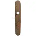 Langschild antik Wien rund Türdrücker 35x233-16x78