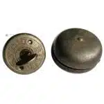 Haus Drehklingel antik Stahl alt Glocke Klingel 60mm