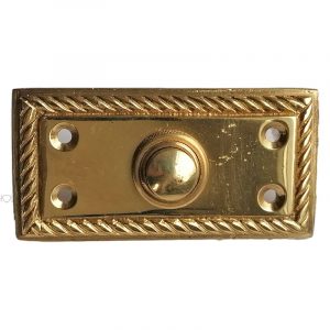 Türklingel Hausklingel antik repro Messing Klingelknopf 39x78