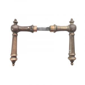 Türdrücker Gründerzeit Ball Messing Türklinken antik alt 10er Vk