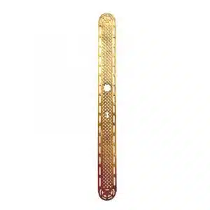 Fingerplatte antik Tür Langschild Frankreich Griffbeschlag Messing alt 52cm
