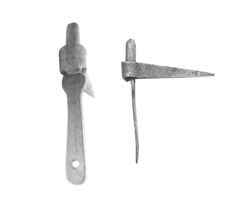 Stützkloben antik handgeschmiedet Türkloben Türband Eisen alt 14mm