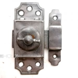 Drehriegel Schloss antik Schieberiegel Eisen Türriegel alt Frankreich 87 x 35 mm