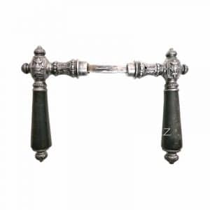 Türdrücker antik Gründerzeit Türklinken Eisen Horn Prunk alt 9er Vk