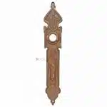 Langschild Jugendstil alt floral Türdrücker 17.6mm 83