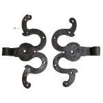 Tür S-Bänder antik geschmiedet alt Türband 21cm 17er Dorn