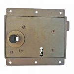 Tür Kastenschloss Messing Boot Schiff maritim 108/8er Vk