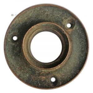 Drückerrosette antik groß Haustür alt rund dreipunkt getreppt 20.6/26