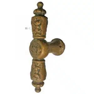 Fensterolive antik Fenstergriff Gründerzeit alt 107mm