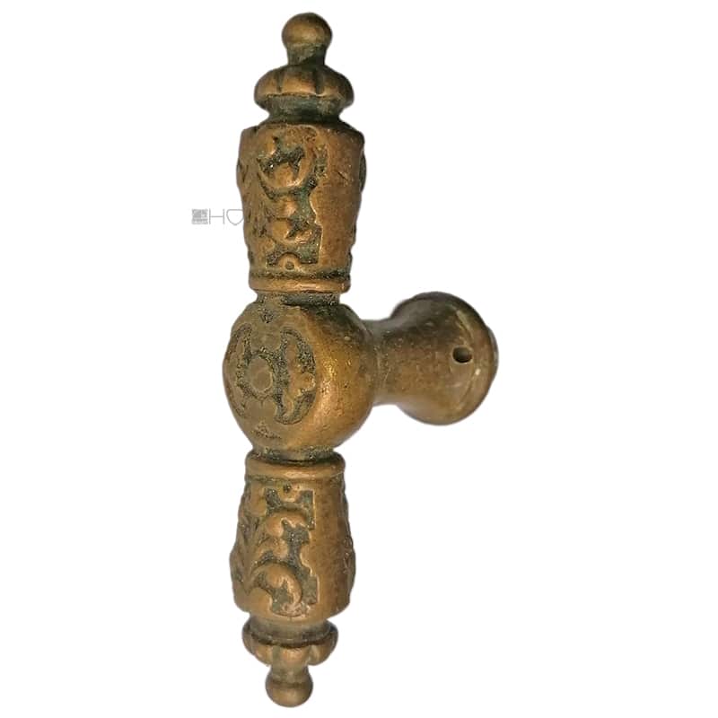 Fensterolive antik Fenstergriff Gründerzeit alt 107mm