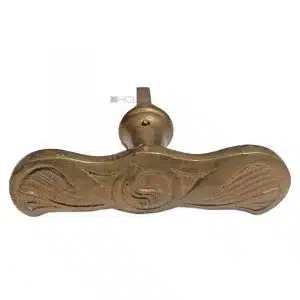 Fensterolive Jugendstil alt floral Fenstergriff 1900er 93mm