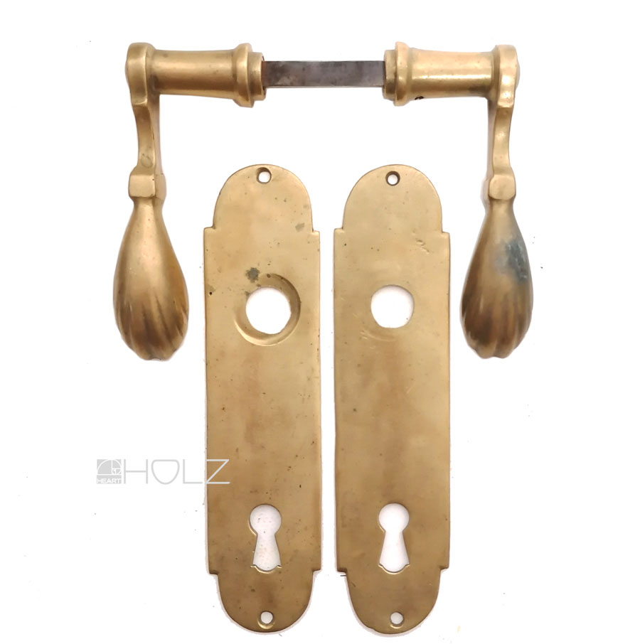 Tür Drückergarnitur antik Bechergriff alt Türklinken 8er Vk 74 mm