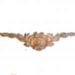 Bronze Beschlag antik feuervergoldet Lorbeer Supraporte Möbel alt 43cm
