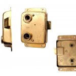 Messing Kastenschloss Boot Yacht Schiff maritim Türschloss 9er Vk