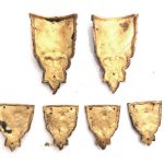 Möbel Beschläge Antik Bronze 6er Set feuervergoldet alt