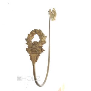 Bronze Raffhalter antik feuervergoldet Vorhang Halter Haken alt