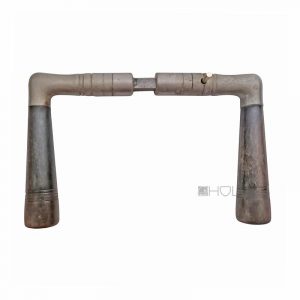 Türdrücker Art Deco Messing vernickelt Horn 1920er Türklinken alt 16.1mm 8er Vk