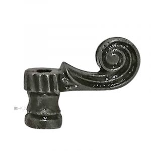 Vorreiber antik Eisen Volute alt Fensterriegel 15mm