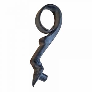 Schrank Türgriff Ziehgriff Knebeldrücker schwarz geschmiedet alt 105mm