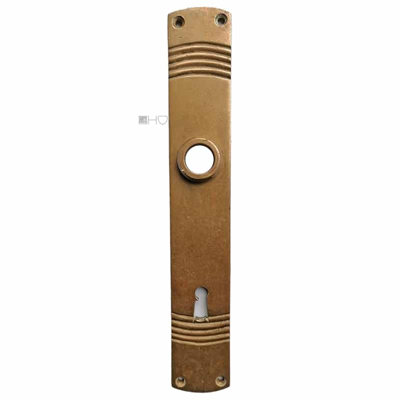 Langschild Jugendstil Avantgarde halbrund Streifen 37x237-16.9x83