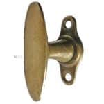 Art Deco Fensterolive Fenstergriff oval alt Rosette 70/40/43mm