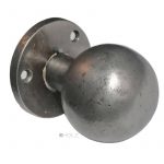 Türknauf Bauhaus alt Eisen rund Ziehgriff Türgriff 50mm