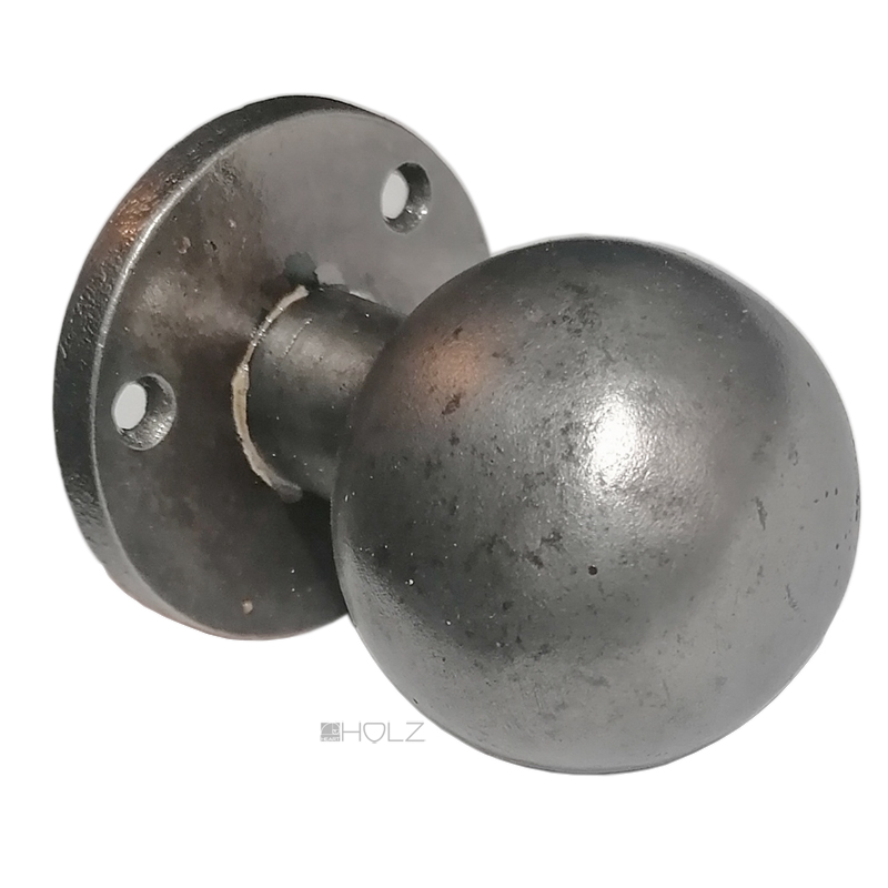 Türknauf Bauhaus alt Eisen rund Ziehgriff Türgriff 50mm