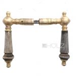 Horn Türdrücker antik Ball Jugendstil Messing Türklinken 8er Vk