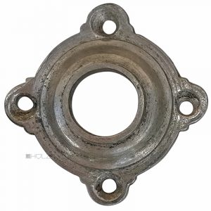Drückerrosette antik Jugendstil vernickelt alt 53/16.8mm