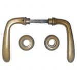 Drückergarnitur 1910er Jugendstil Avantgarde polygon alt 9er Vk