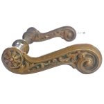 Türdrücker antik neo barock Blüte floral alt 16mm 8er Vk