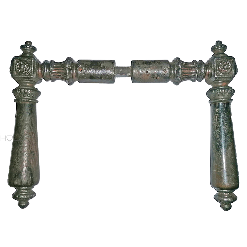 Türdrücker antik groß Würfel Blüte alt Türklinken 20.6mm 8er Vk